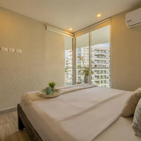 Dq1102 Hermoso Con Jacuzzi Priv Y Vista Increible - 10 Min Centro Historico Apartment Cartagena